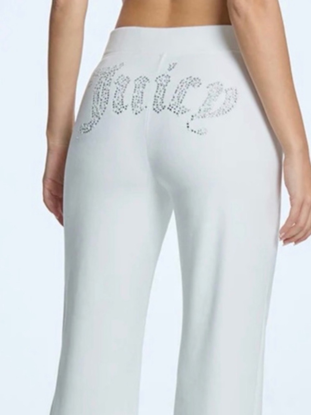 Juicy Couture Y2k gray silver velour track flare pants size Large